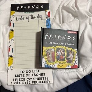 Friends Themed Notepad and Playing Cards Set